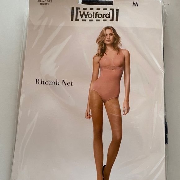 Wolford Rhomb Net Tights - Picture 1 of 3